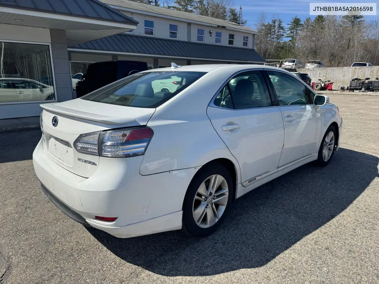 2010 Lexus Hs 250H VIN: JTHBB1BA5A2016598 Lot: 56955945