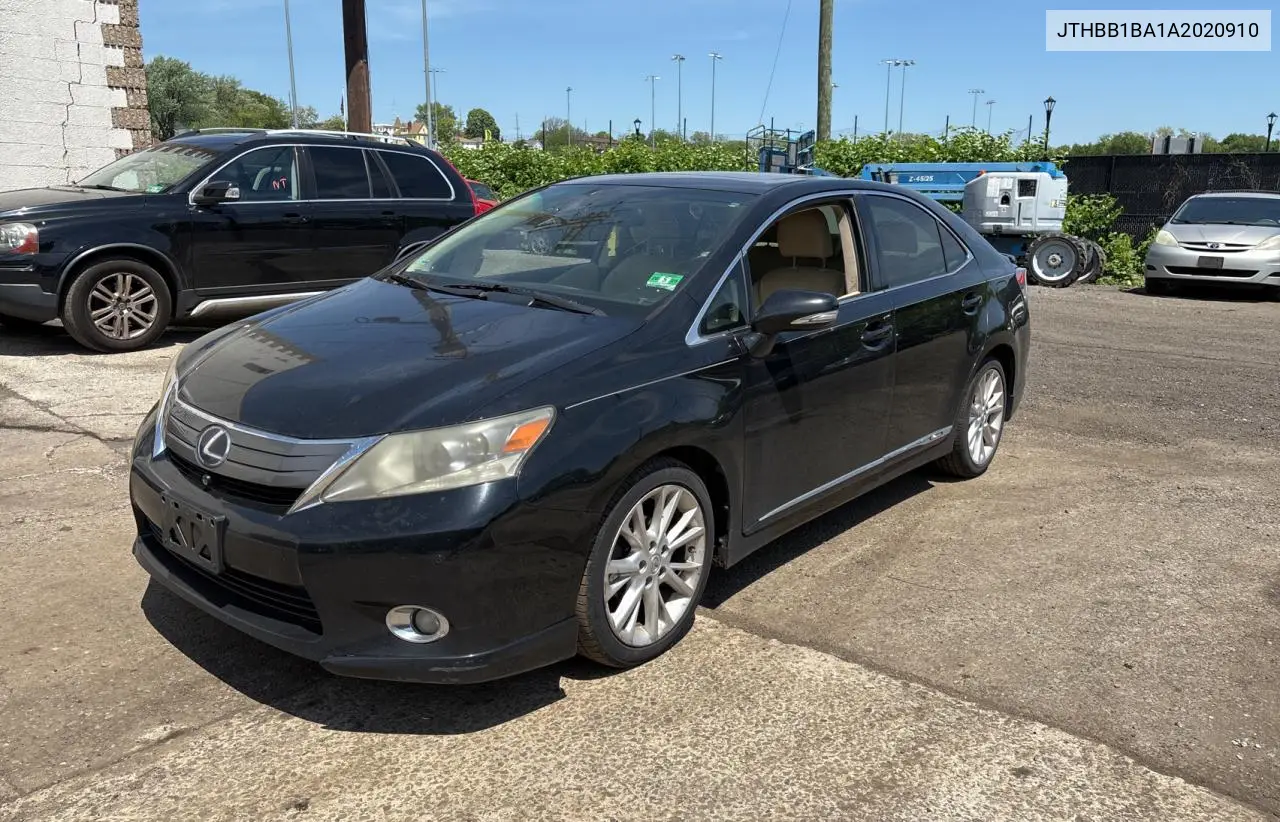 2010 Lexus Hs 250H VIN: JTHBB1BA1A2020910 Lot: 57009775