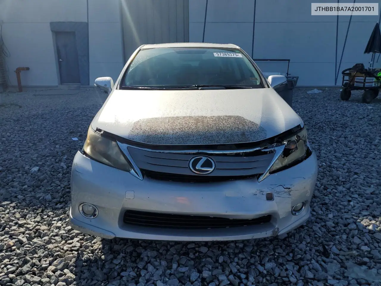 2010 Lexus Hs 250H VIN: JTHBB1BA7A2001701 Lot: 57389375