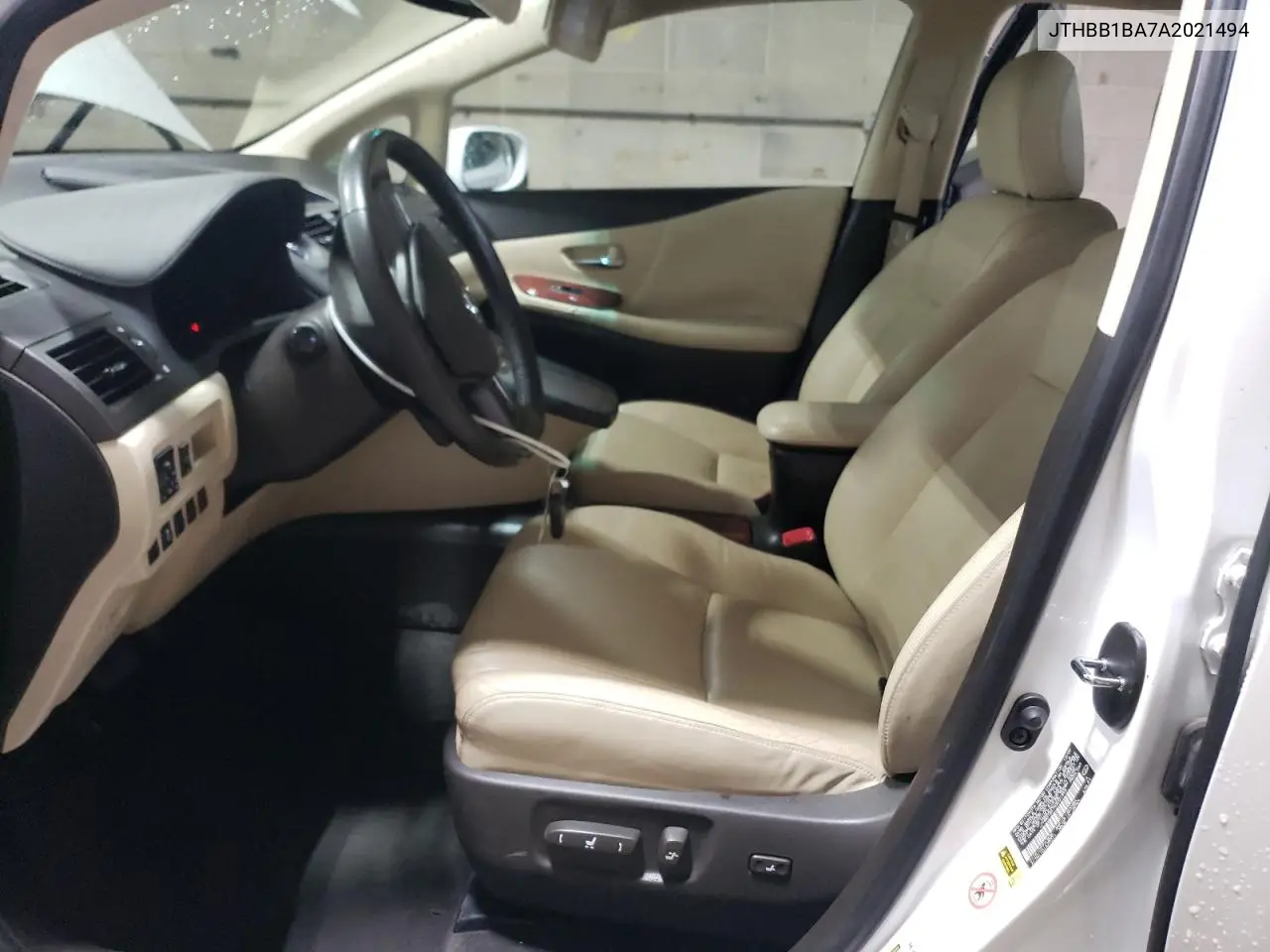 2010 Lexus Hs 250H VIN: JTHBB1BA7A2021494 Lot: 58891645