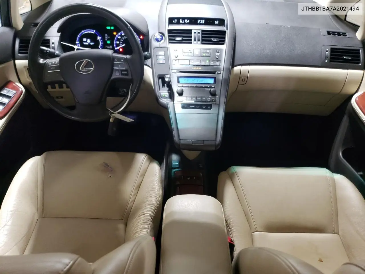 2010 Lexus Hs 250H VIN: JTHBB1BA7A2021494 Lot: 58891645