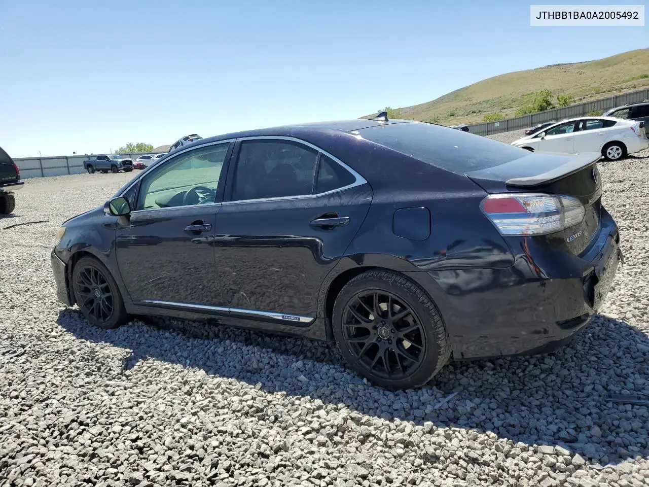2010 Lexus Hs 250H VIN: JTHBB1BA0A2005492 Lot: 59042565