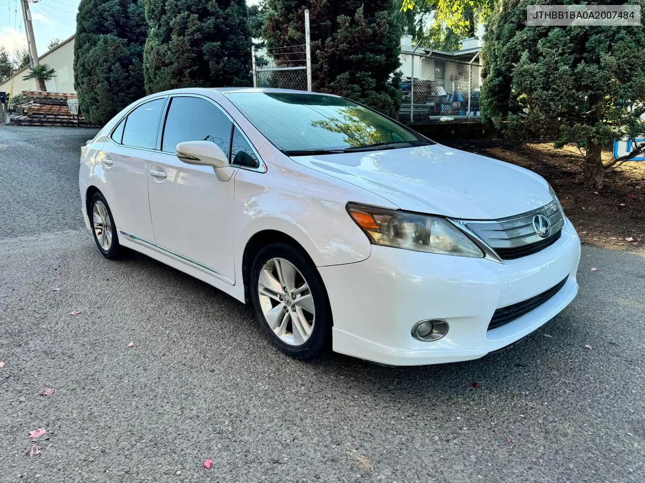2010 Lexus Hs 250H VIN: JTHBB1BA0A2007484 Lot: 59062425
