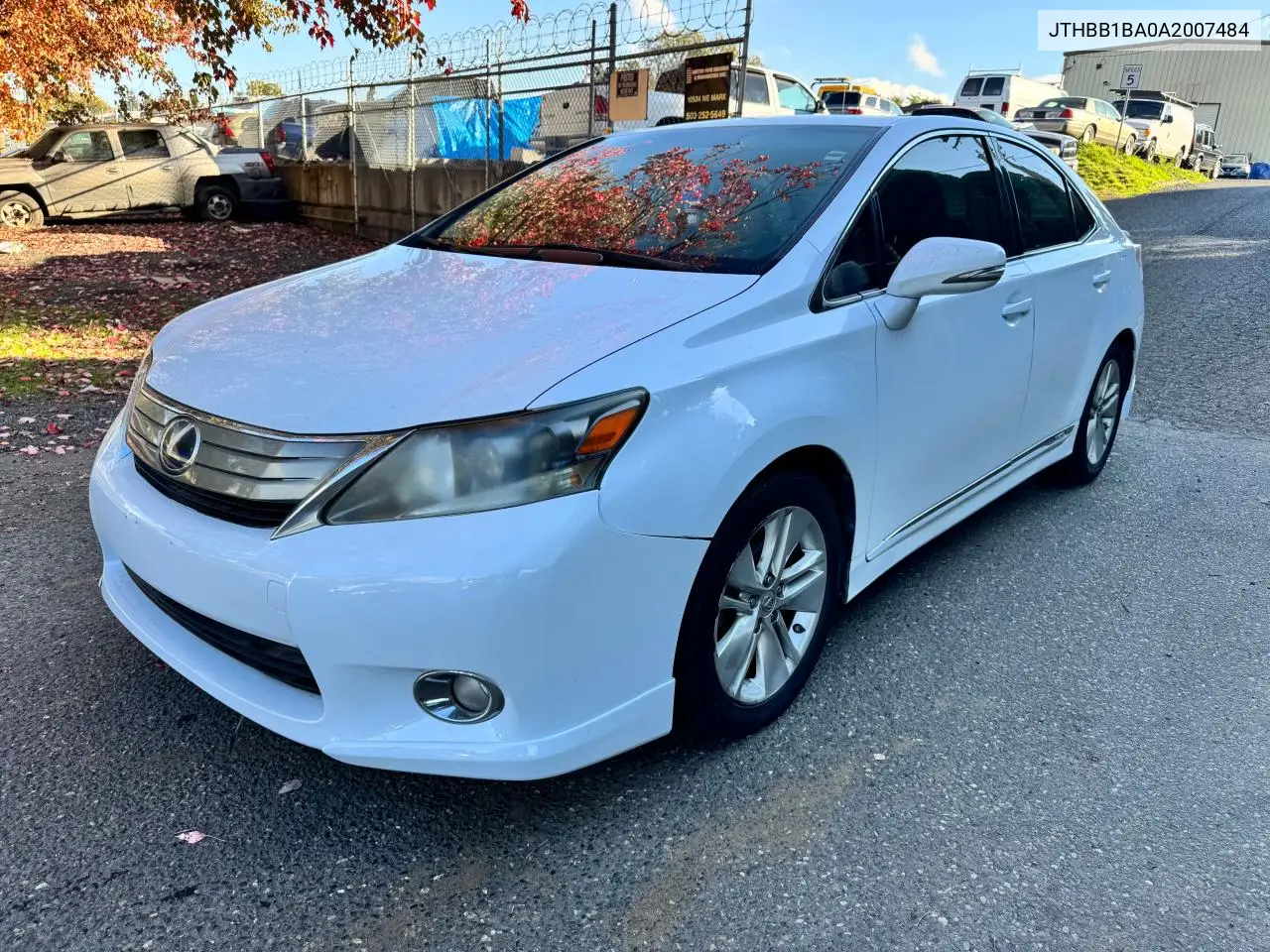 2010 Lexus Hs 250H VIN: JTHBB1BA0A2007484 Lot: 59062425