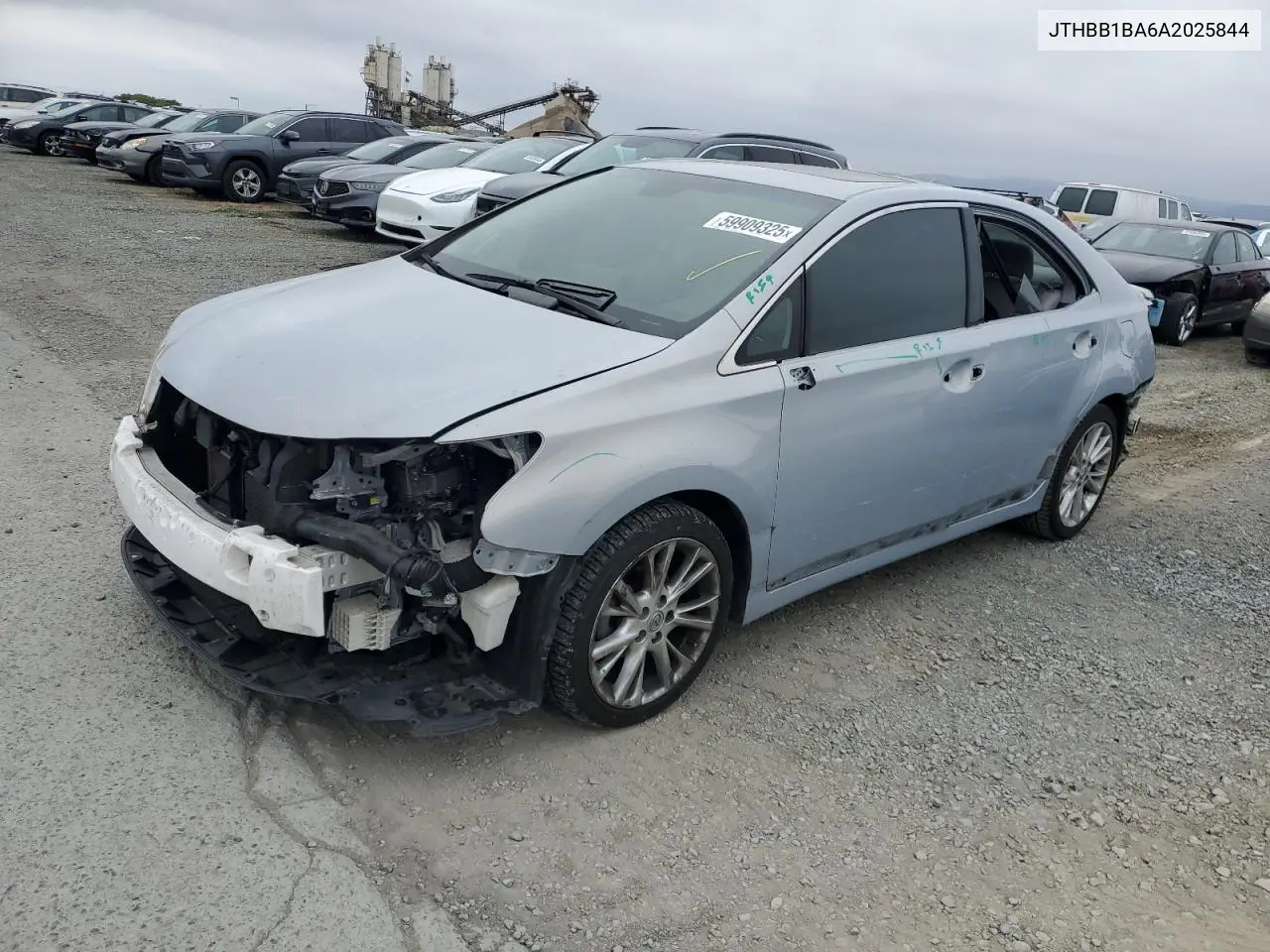 2010 Lexus Hs 250H VIN: JTHBB1BA6A2025844 Lot: 59909325