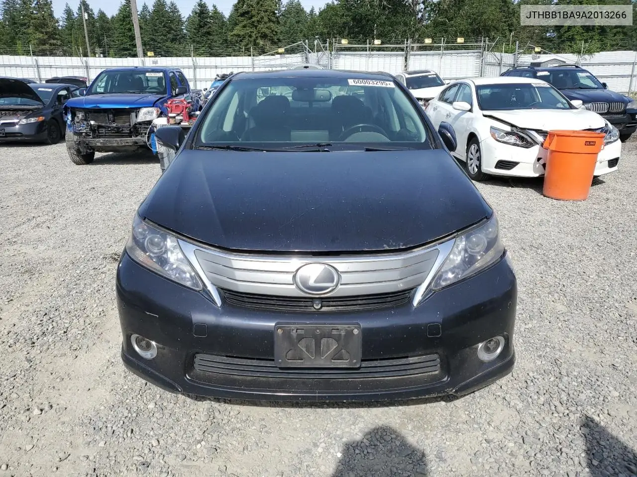 2010 Lexus Hs 250H VIN: JTHBB1BA9A2013266 Lot: 60003295