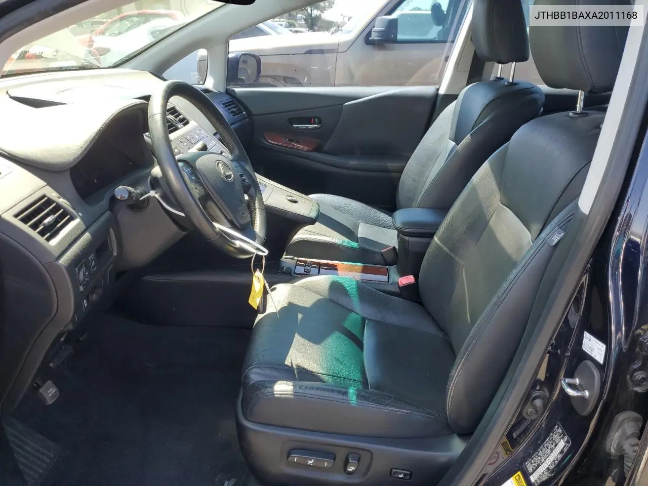 2010 Lexus Hs 250H VIN: JTHBB1BAXA2011168 Lot: 60274485