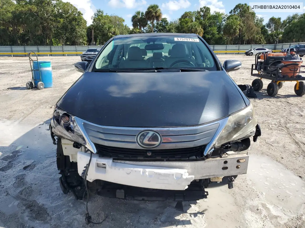 2010 Lexus Hs 250H VIN: JTHBB1BA2A2010404 Lot: 61570715