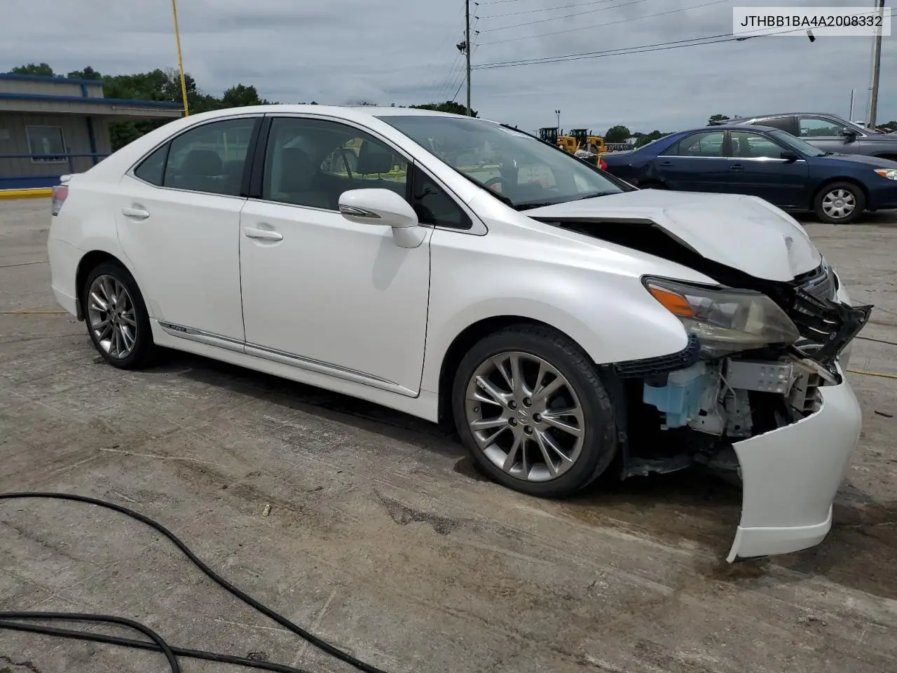 2010 Lexus Hs 250H VIN: JTHBB1BA4A2008332 Lot: 61770525
