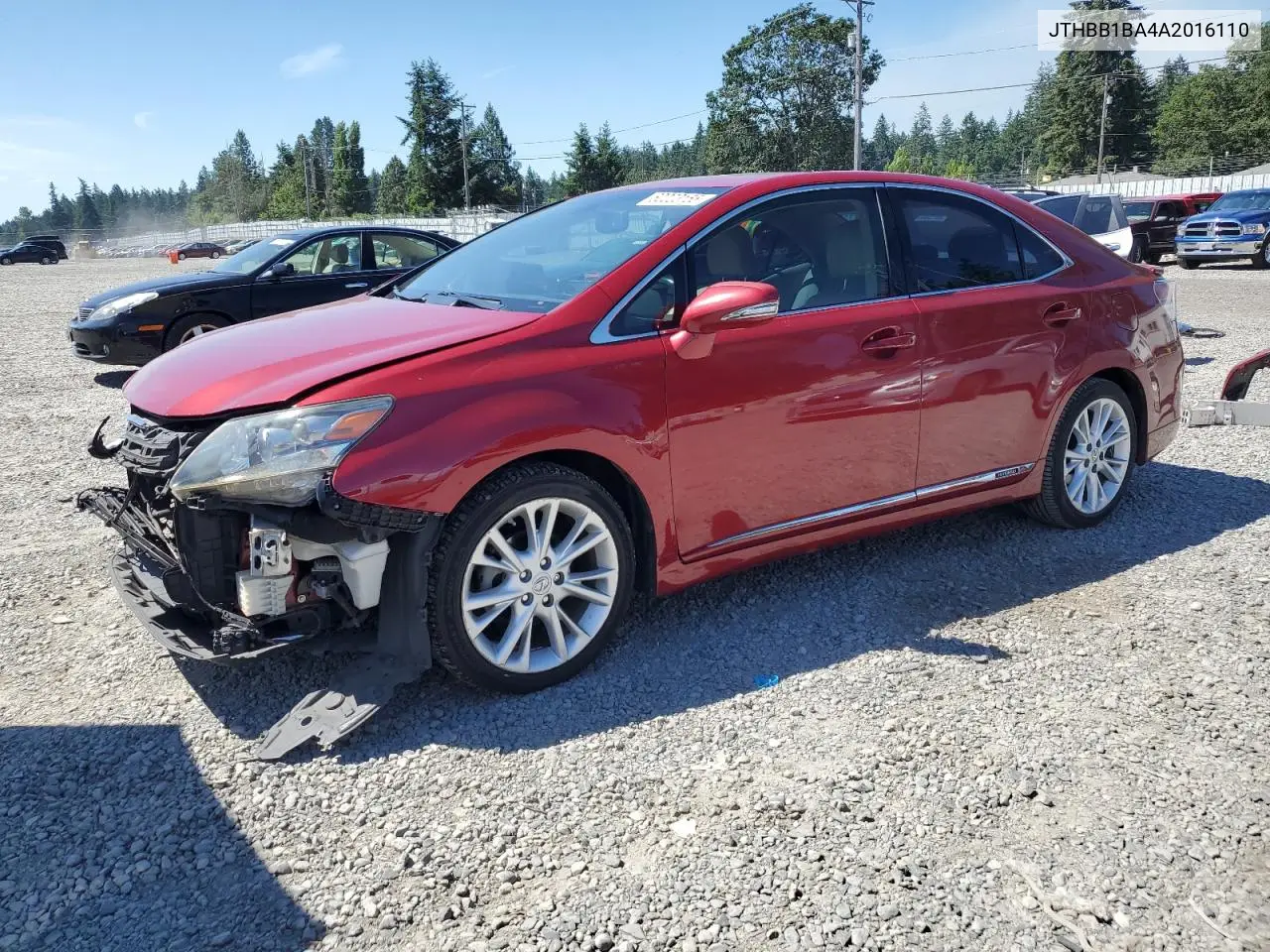 2010 Lexus Hs 250H VIN: JTHBB1BA4A2016110 Lot: 62223155