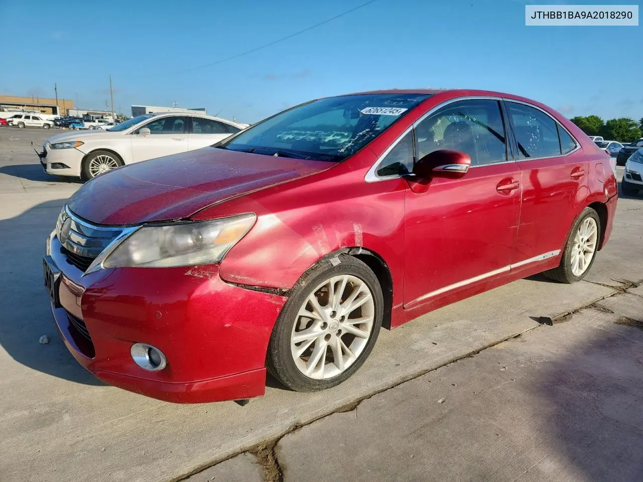 2010 Lexus Hs 250H VIN: JTHBB1BA9A2018290 Lot: 62651245