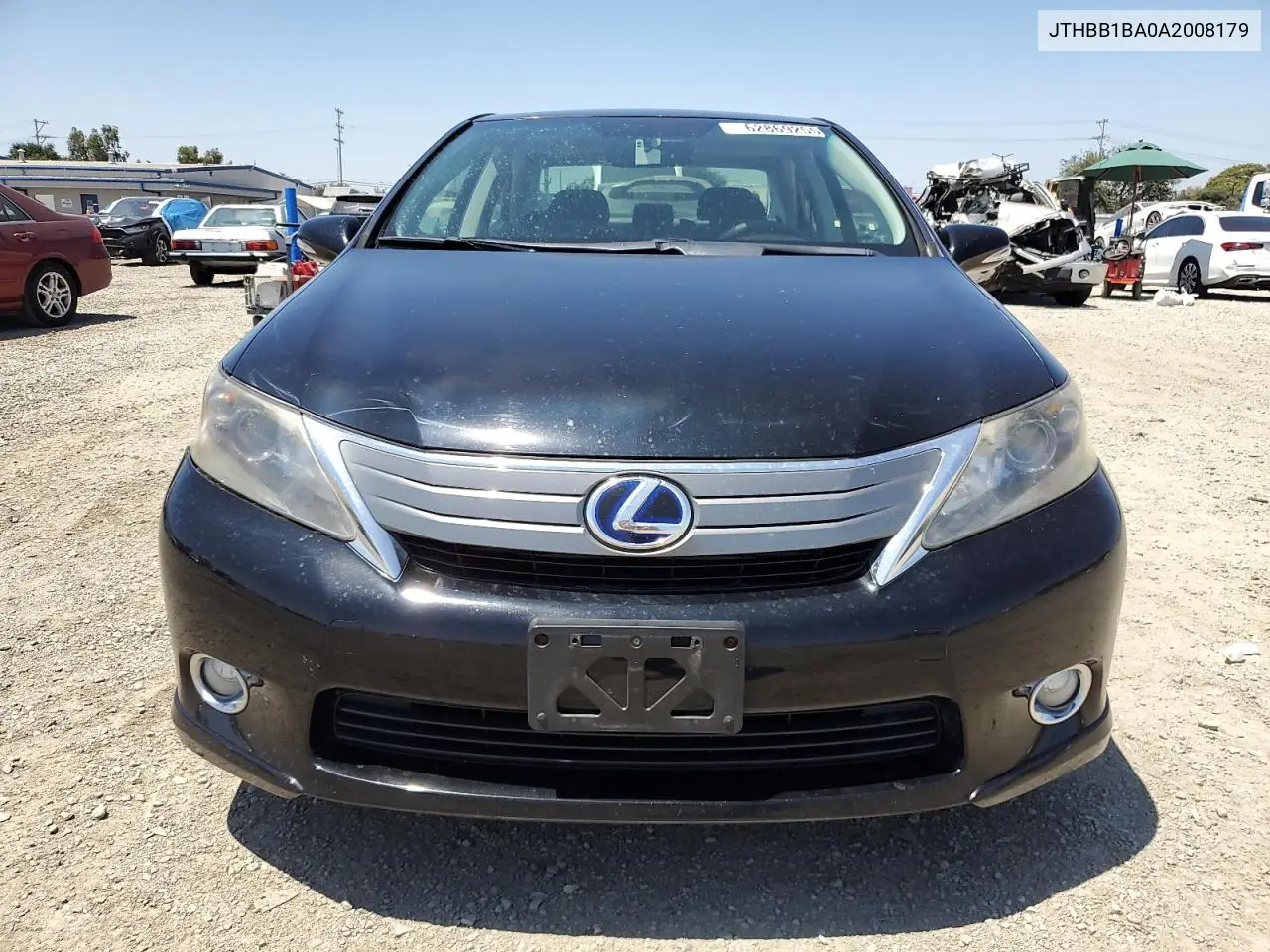 2010 Lexus Hs 250H VIN: JTHBB1BA0A2008179 Lot: 62869255