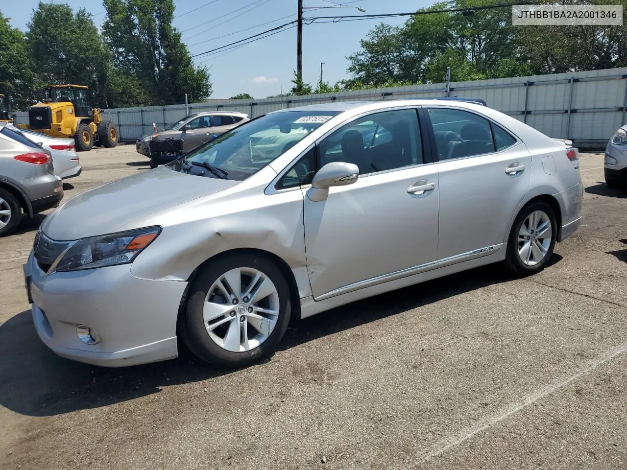 2010 Lexus Hs 250H VIN: JTHBB1BA2A2001346 Lot: 62875315