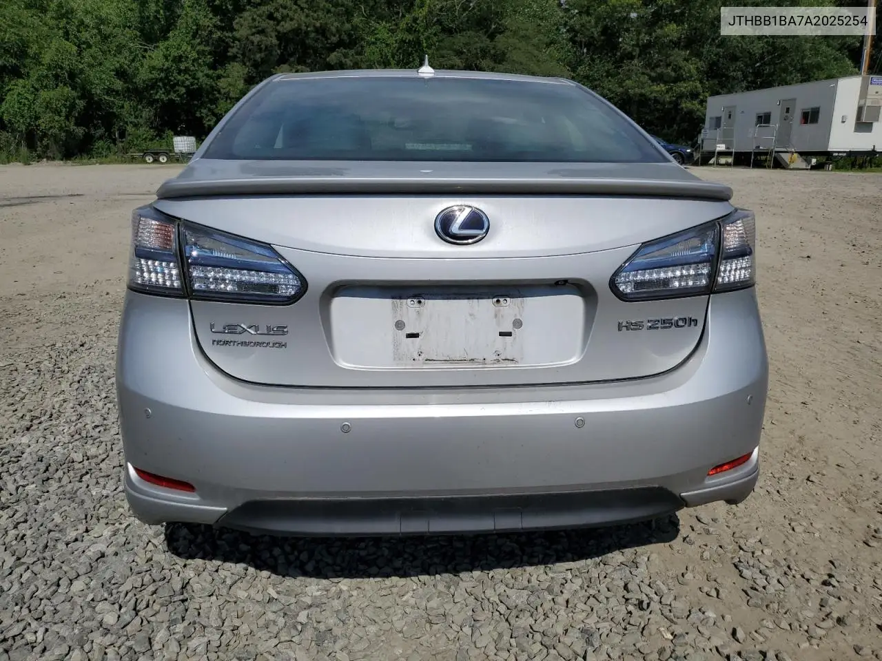 2010 Lexus Hs 250H VIN: JTHBB1BA7A2025254 Lot: 62892405
