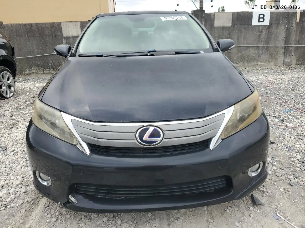 2010 Lexus Hs 250H VIN: JTHBB1BA3A2010136 Lot: 63105745