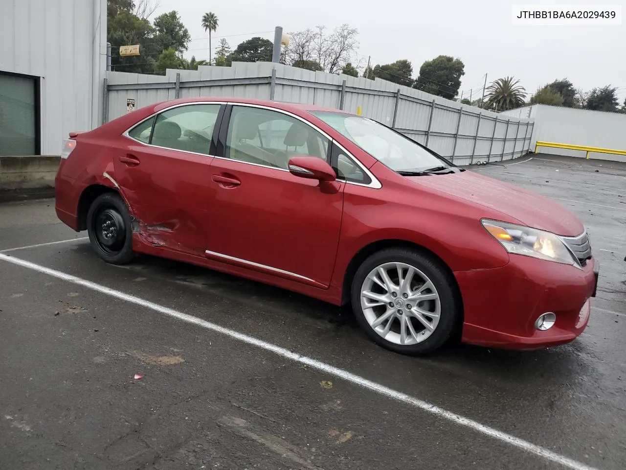 2010 Lexus Hs 250H VIN: JTHBB1BA6A2029439 Lot: 86409444