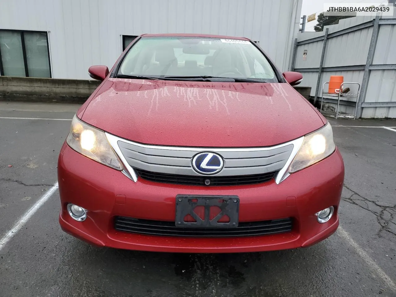 2010 Lexus Hs 250H VIN: JTHBB1BA6A2029439 Lot: 86409444