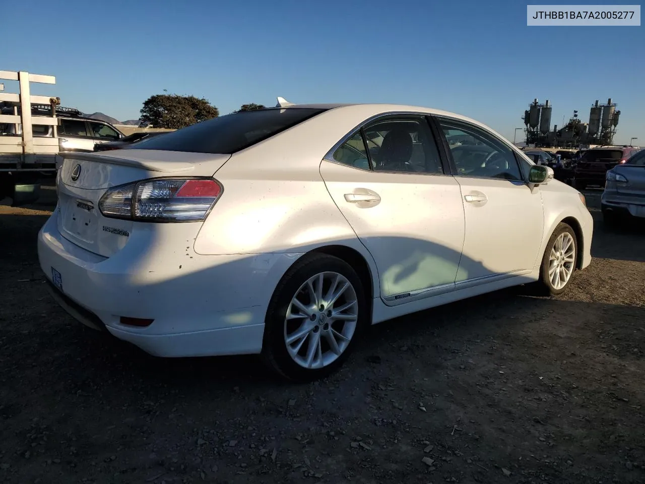2010 Lexus Hs 250H VIN: JTHBB1BA7A2005277 Lot: 88776395