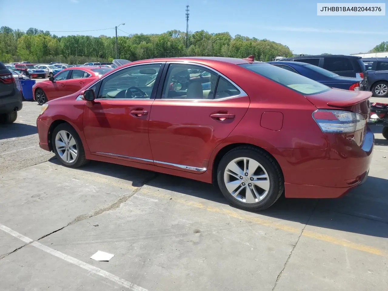 2011 Lexus Hs 250H VIN: JTHBB1BA4B2044376 Lot: 53935555