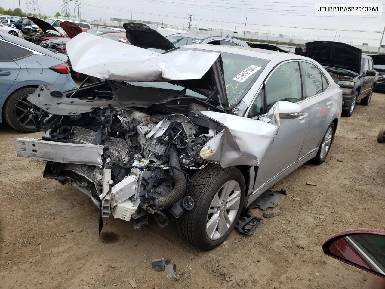 2011 Lexus Hs 250H VIN: JTHBB1BA5B2043768 Lot: 57519164