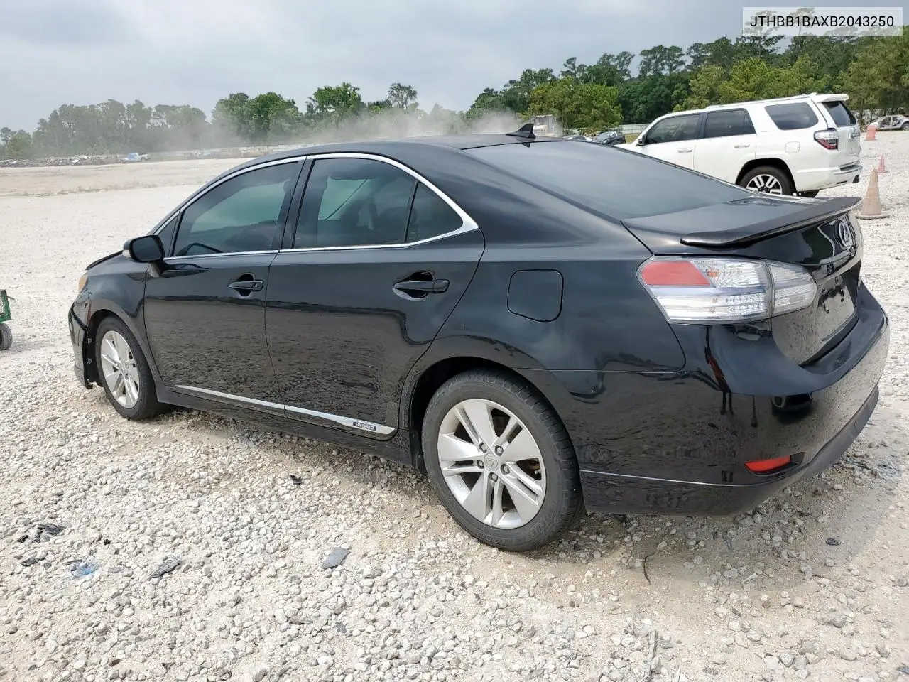 2011 Lexus Hs 250H VIN: JTHBB1BAXB2043250 Lot: 57817665