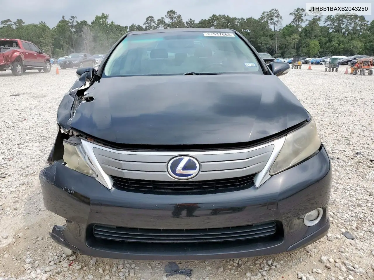 2011 Lexus Hs 250H VIN: JTHBB1BAXB2043250 Lot: 57817665