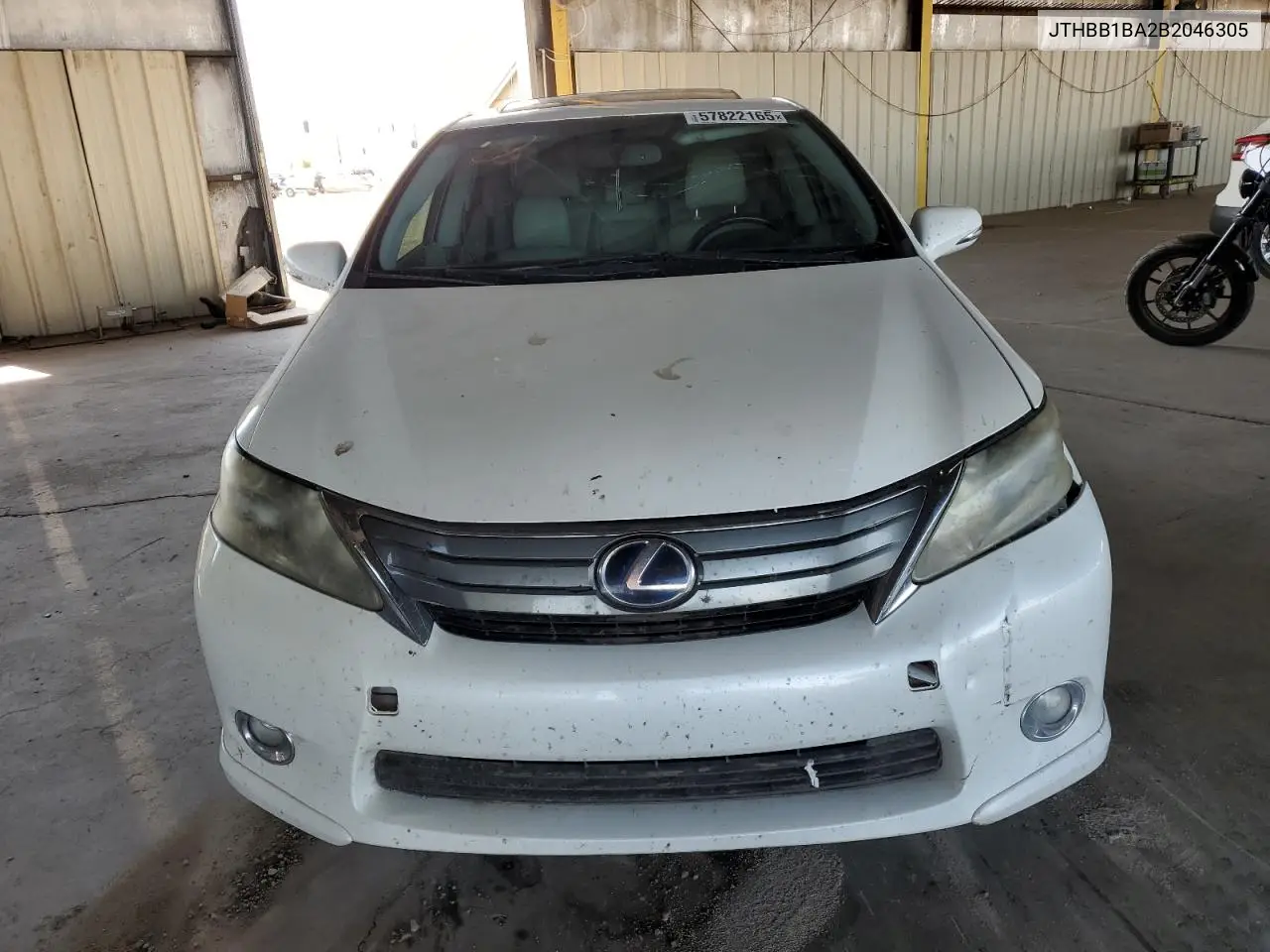 2011 Lexus Hs 250H VIN: JTHBB1BA2B2046305 Lot: 57822165