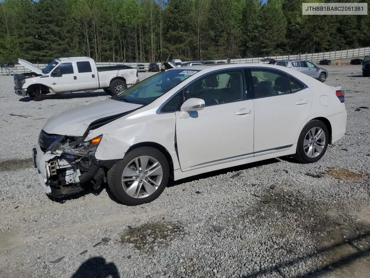 2012 Lexus Hs 250H VIN: JTHBB1BA8C2051381 Lot: 53284335