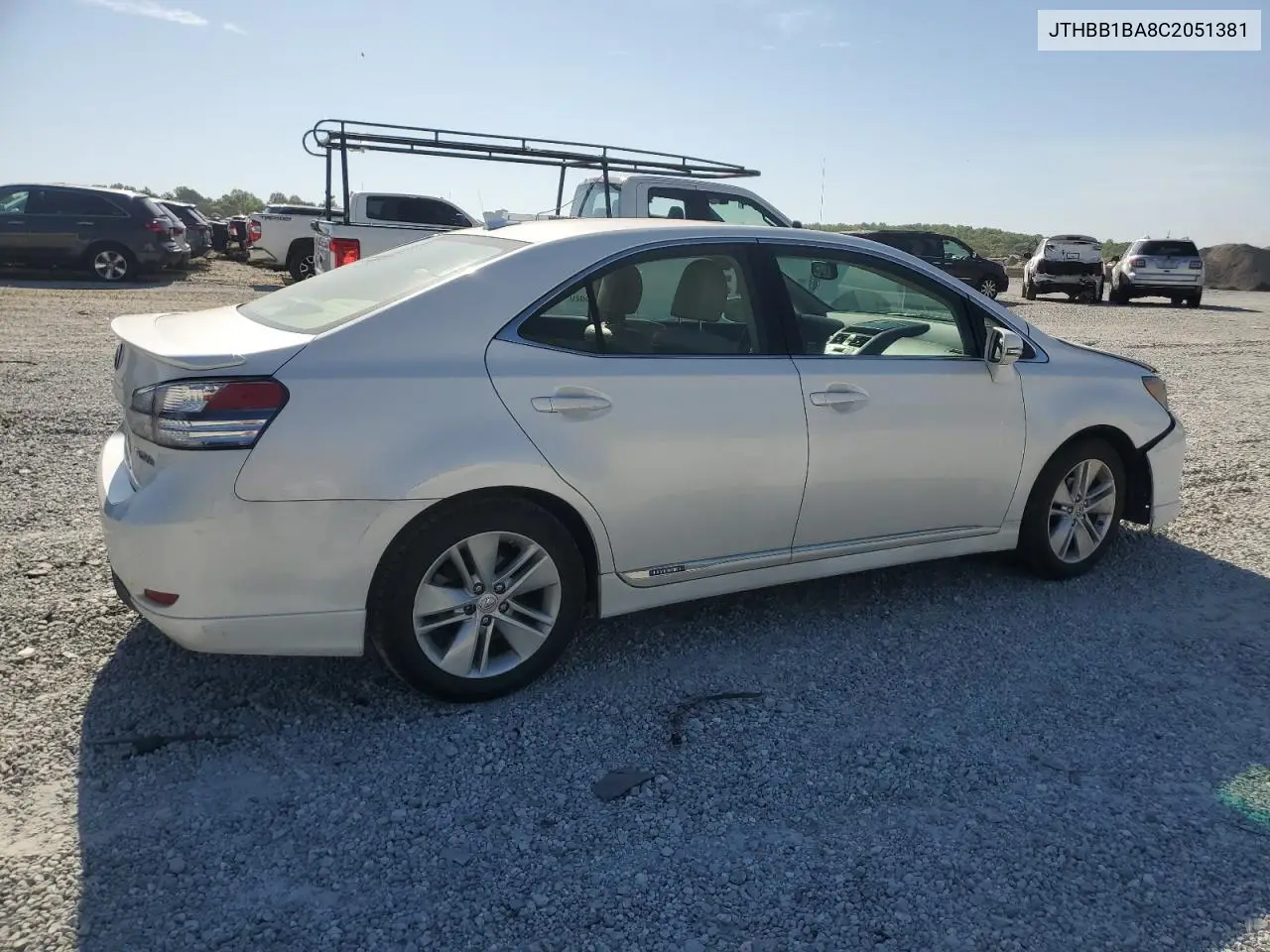 2012 Lexus Hs 250H VIN: JTHBB1BA8C2051381 Lot: 53284335