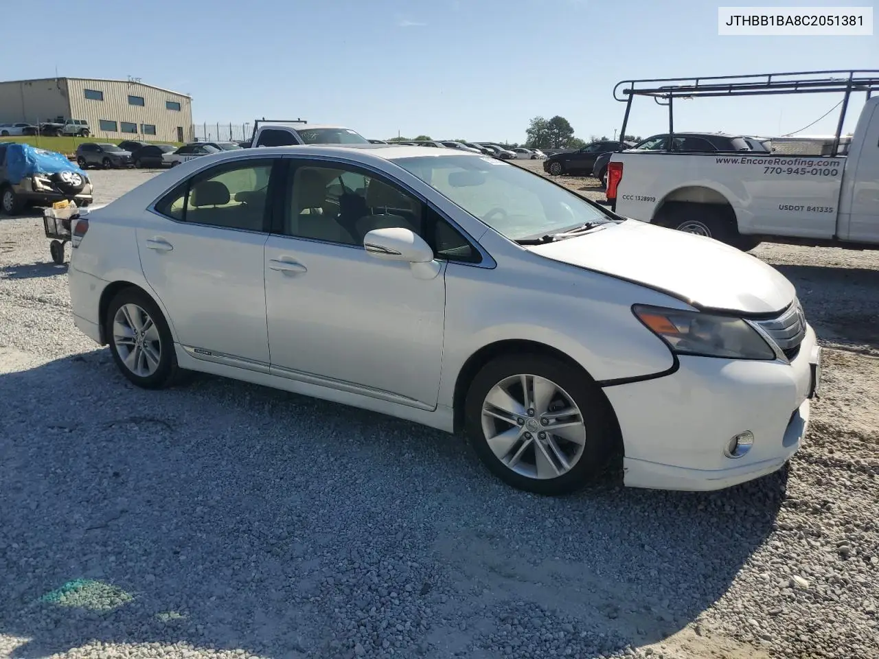 2012 Lexus Hs 250H VIN: JTHBB1BA8C2051381 Lot: 53284335