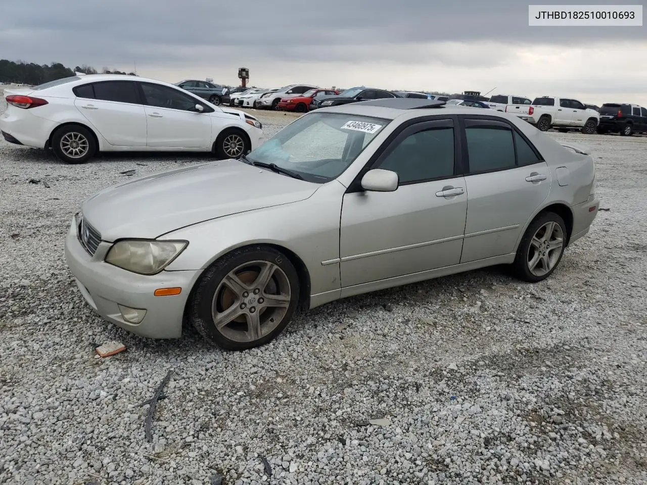 2001 Lexus Is 300 VIN: JTHBD182510010693 Lot: 43460975