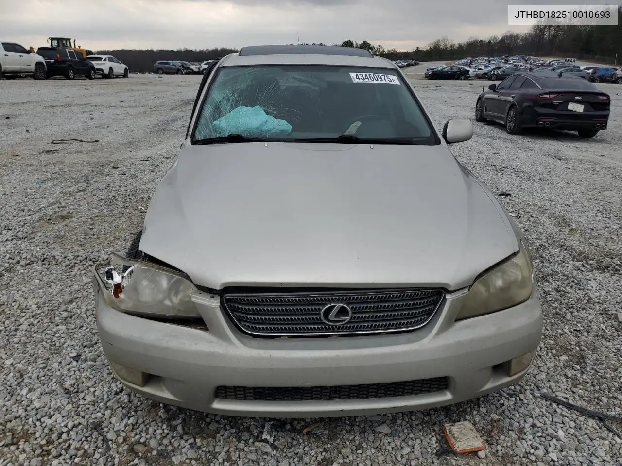 2001 Lexus Is 300 VIN: JTHBD182510010693 Lot: 43460975