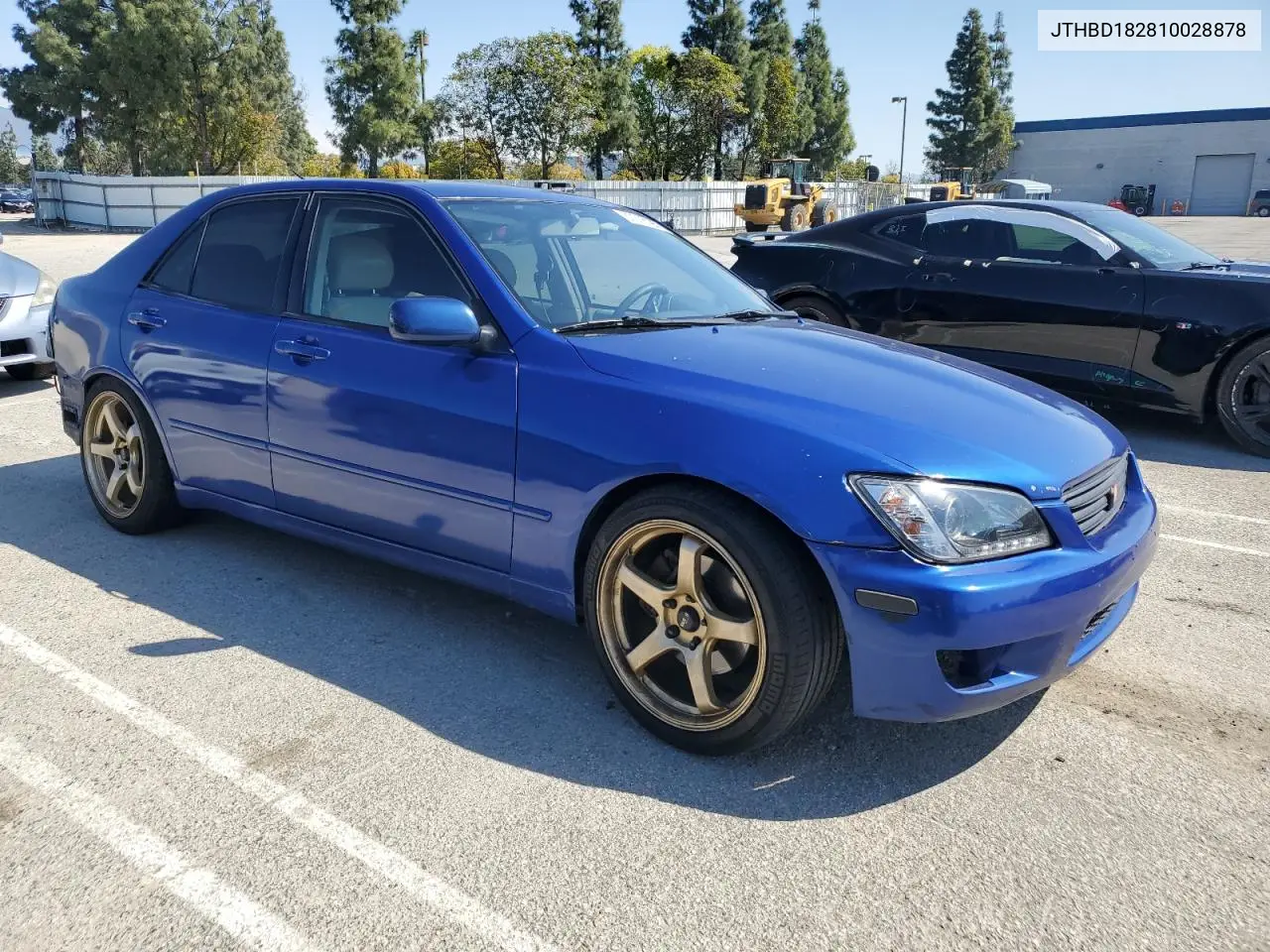 2001 Lexus Is 300 VIN: JTHBD182810028878 Lot: 50016195