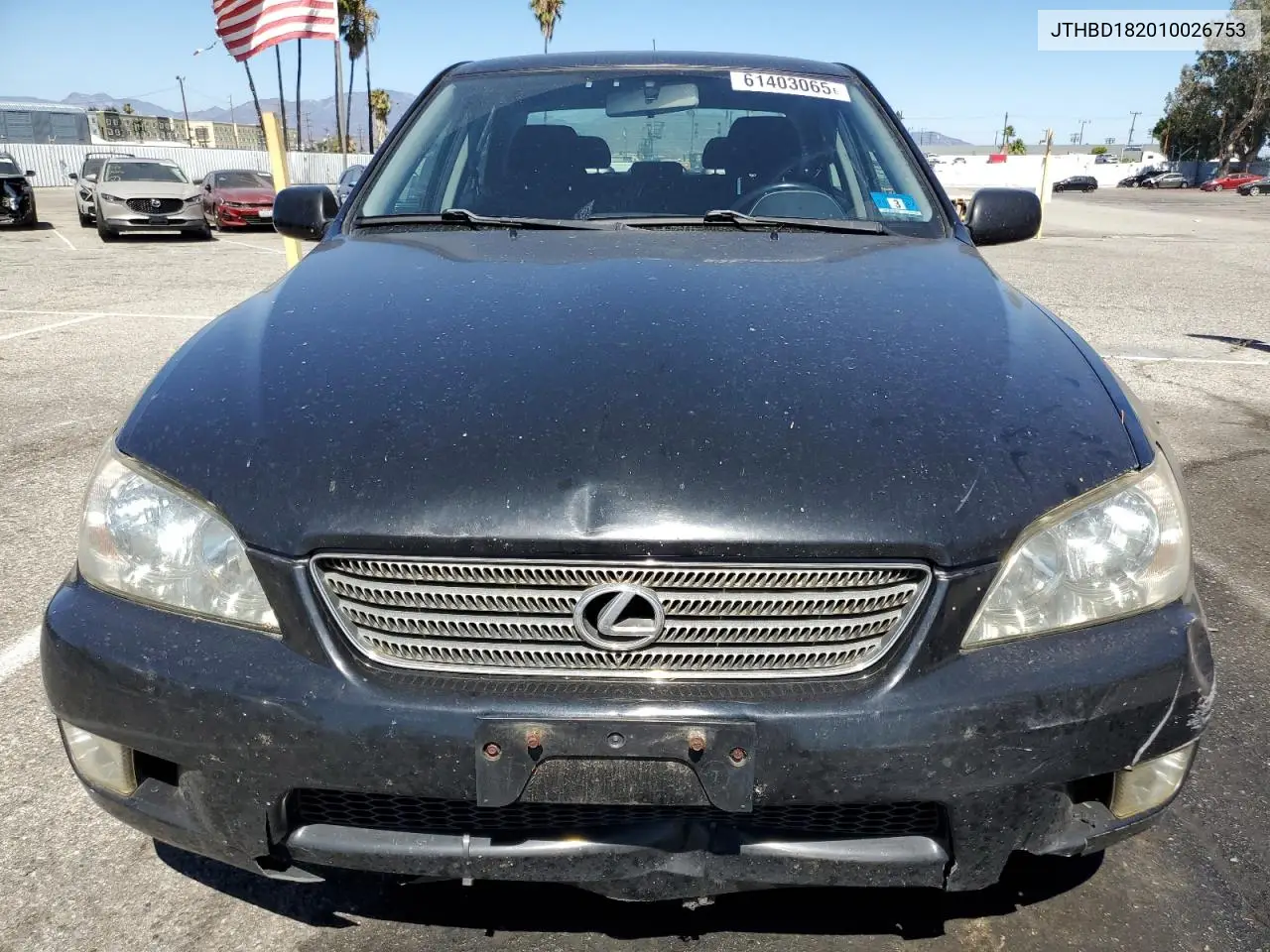 2001 Lexus Is 300 VIN: JTHBD182010026753 Lot: 61403065