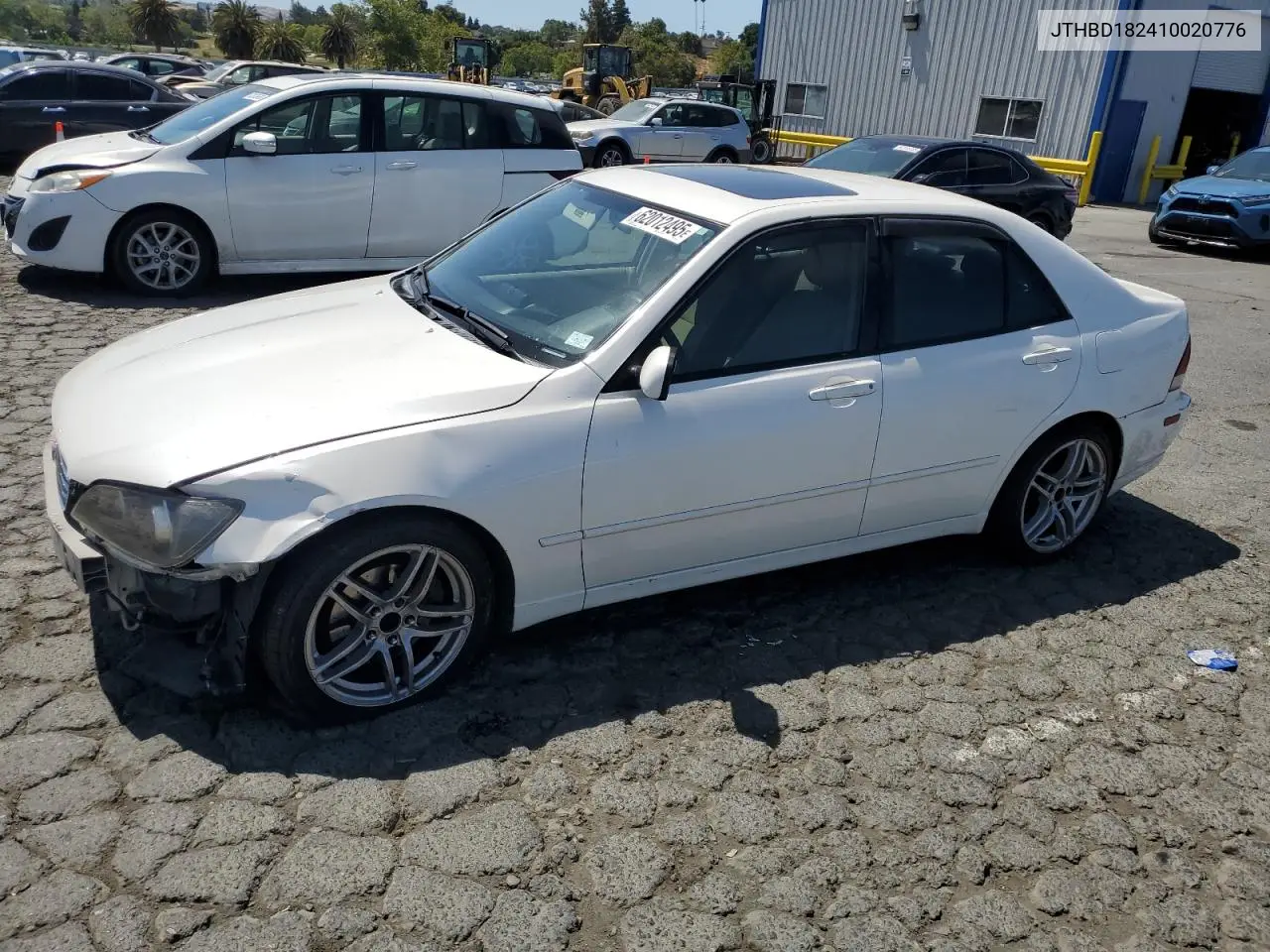 2001 Lexus Is 300 VIN: JTHBD182410020776 Lot: 62012495