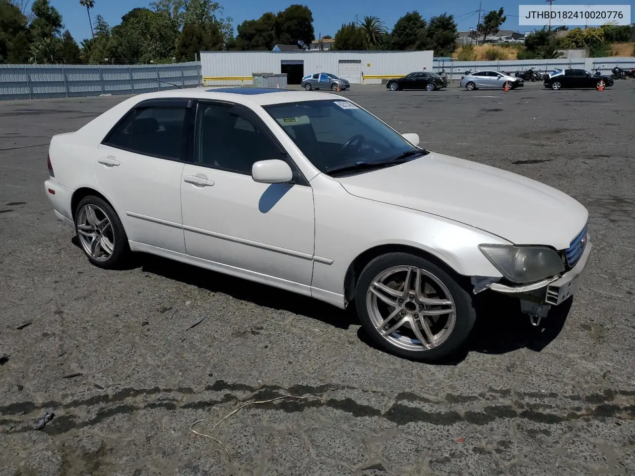 2001 Lexus Is 300 VIN: JTHBD182410020776 Lot: 62012495