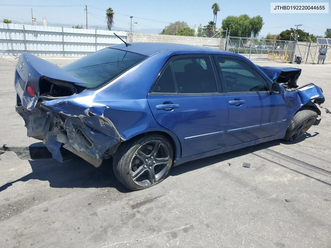 2002 Lexus Is 300 VIN: JTHBD192220044655 Lot: 56338165
