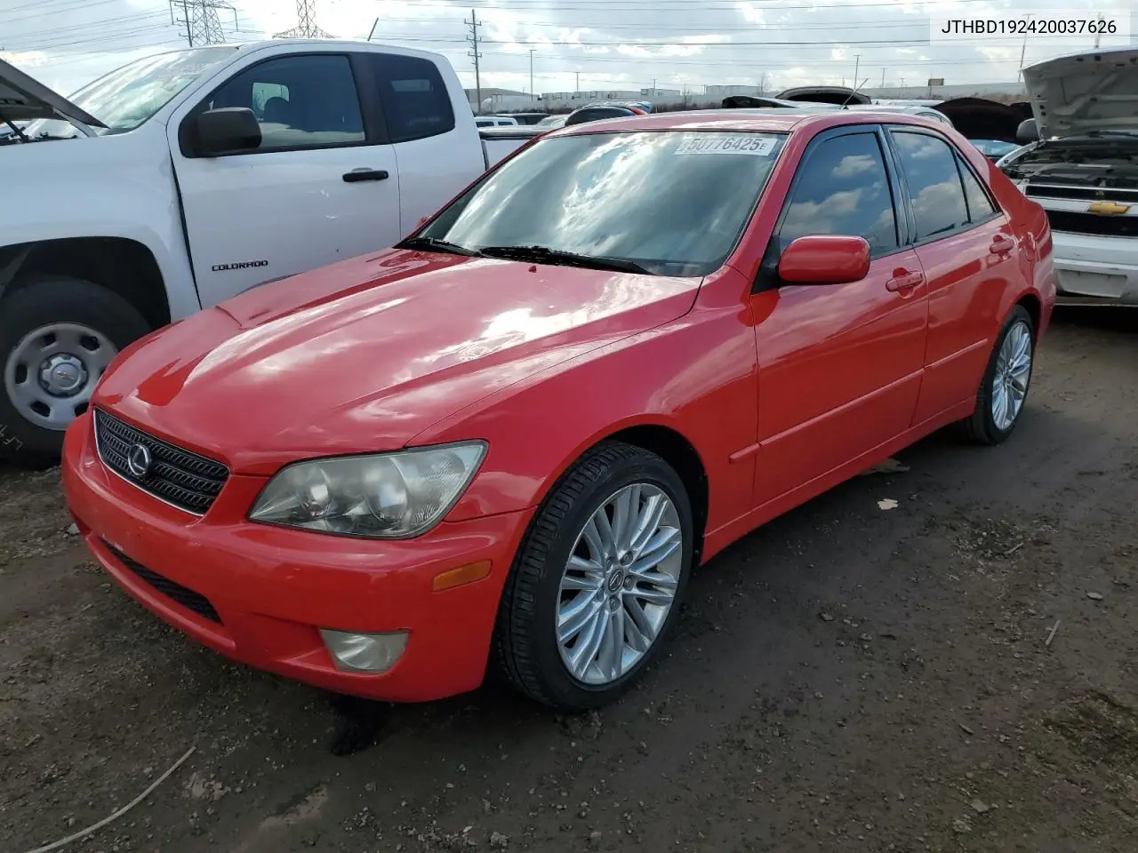 2002 Lexus Is 300 VIN: JTHBD192420037626 Lot: 60567965