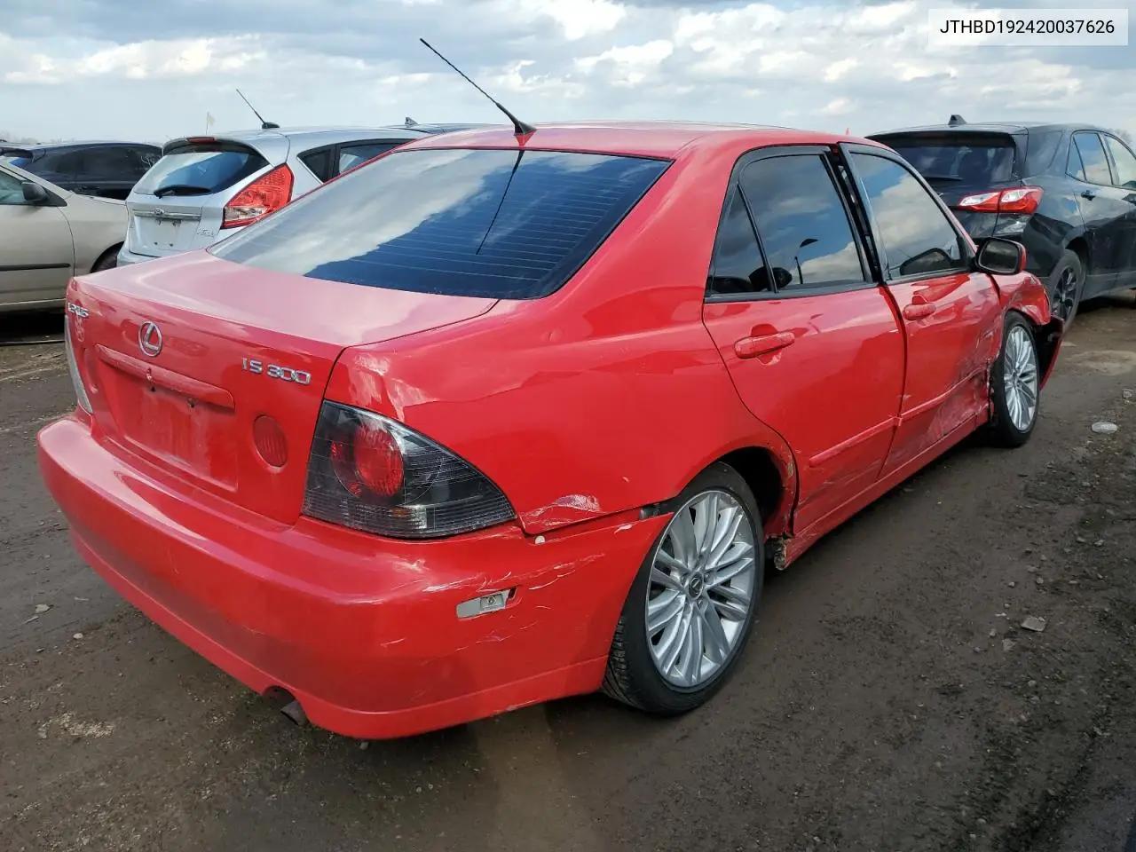 2002 Lexus Is 300 VIN: JTHBD192420037626 Lot: 60567965