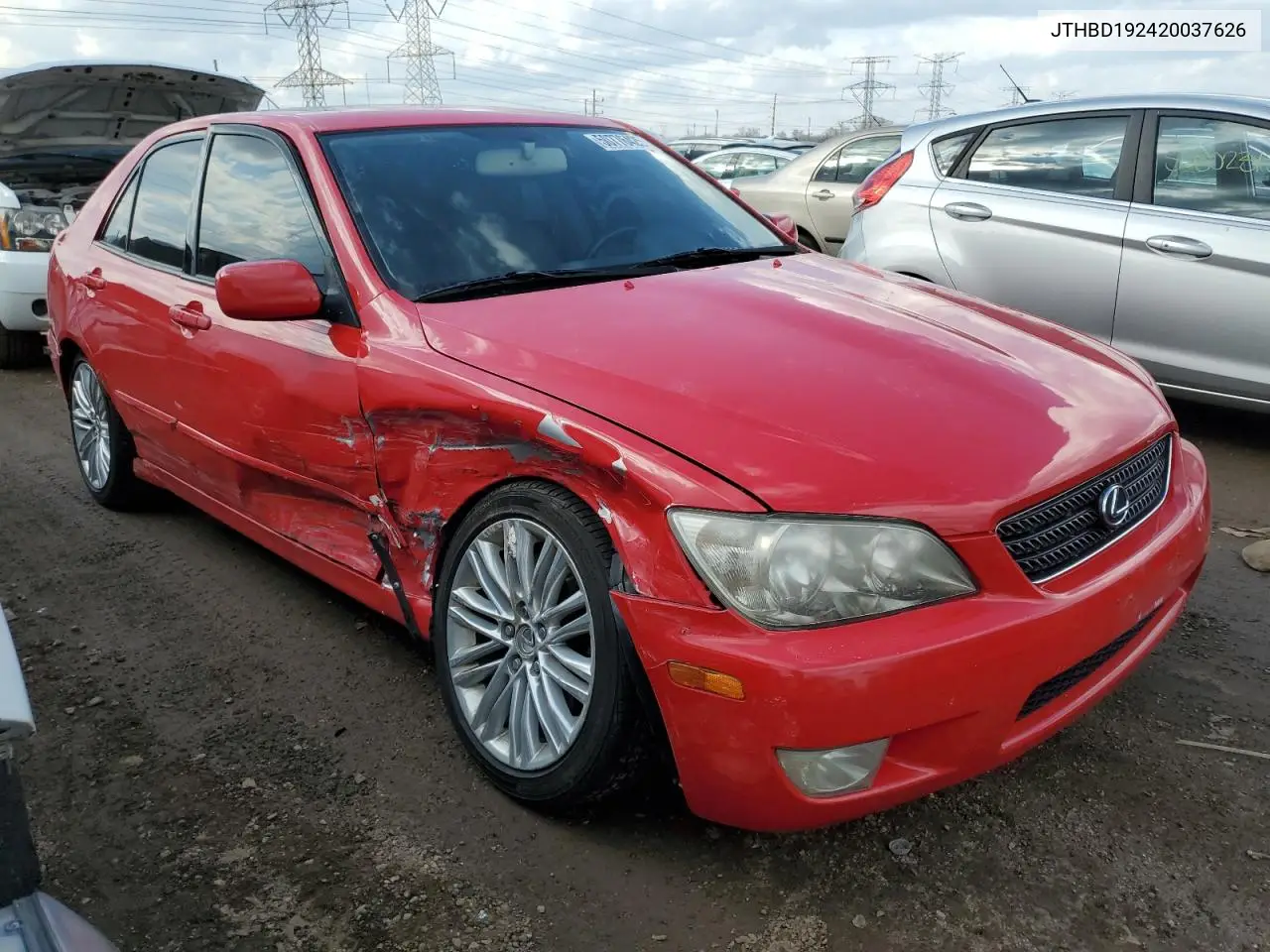 2002 Lexus Is 300 VIN: JTHBD192420037626 Lot: 60567965