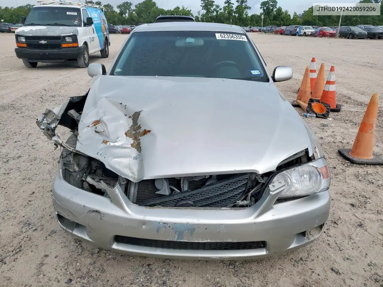 2002 Lexus Is 300 VIN: JTHBD192420059206 Lot: 62356355
