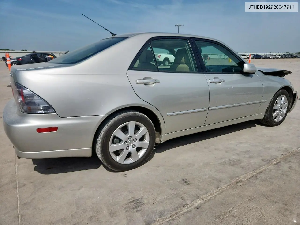 2002 Lexus Is 300 VIN: JTHBD192920047911 Lot: 62524445