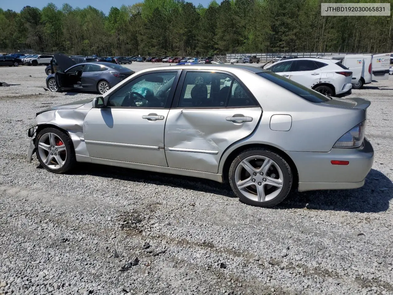 2003 Lexus Is 300 VIN: JTHBD192030065831 Lot: 52198875