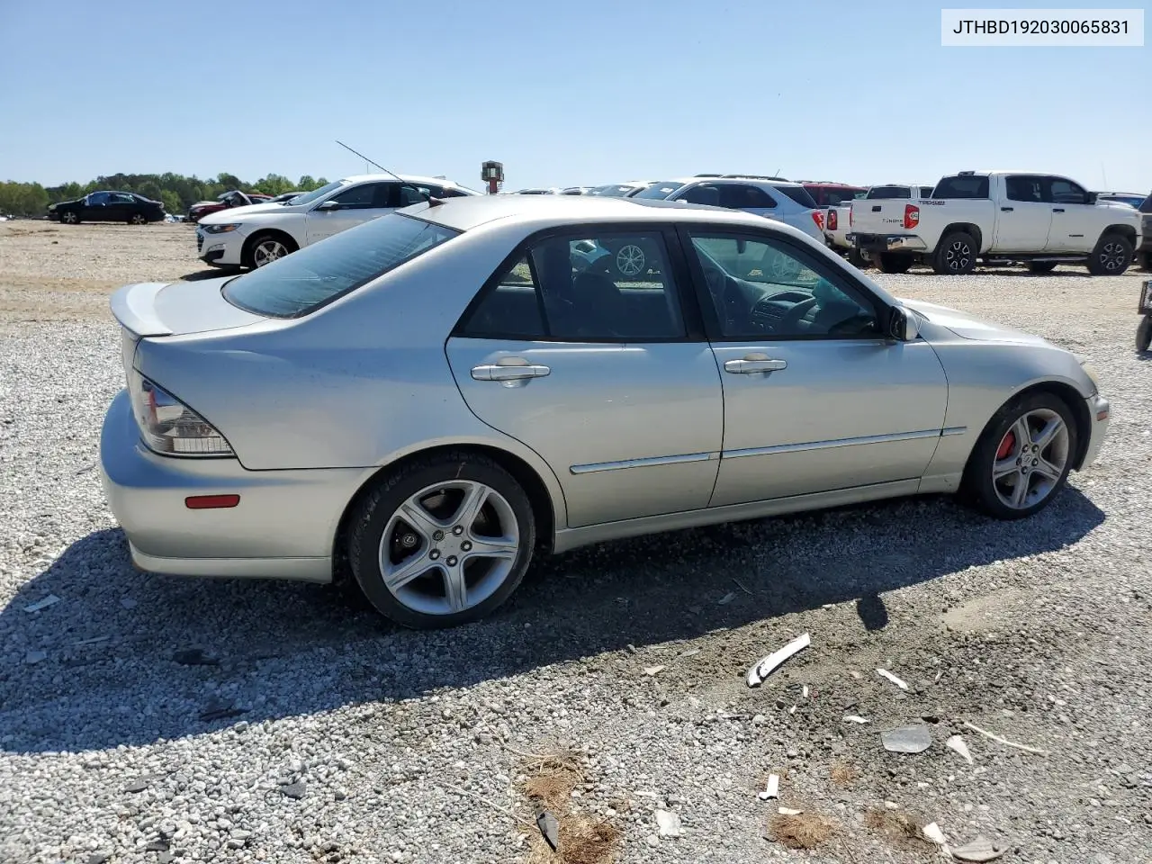 2003 Lexus Is 300 VIN: JTHBD192030065831 Lot: 52198875