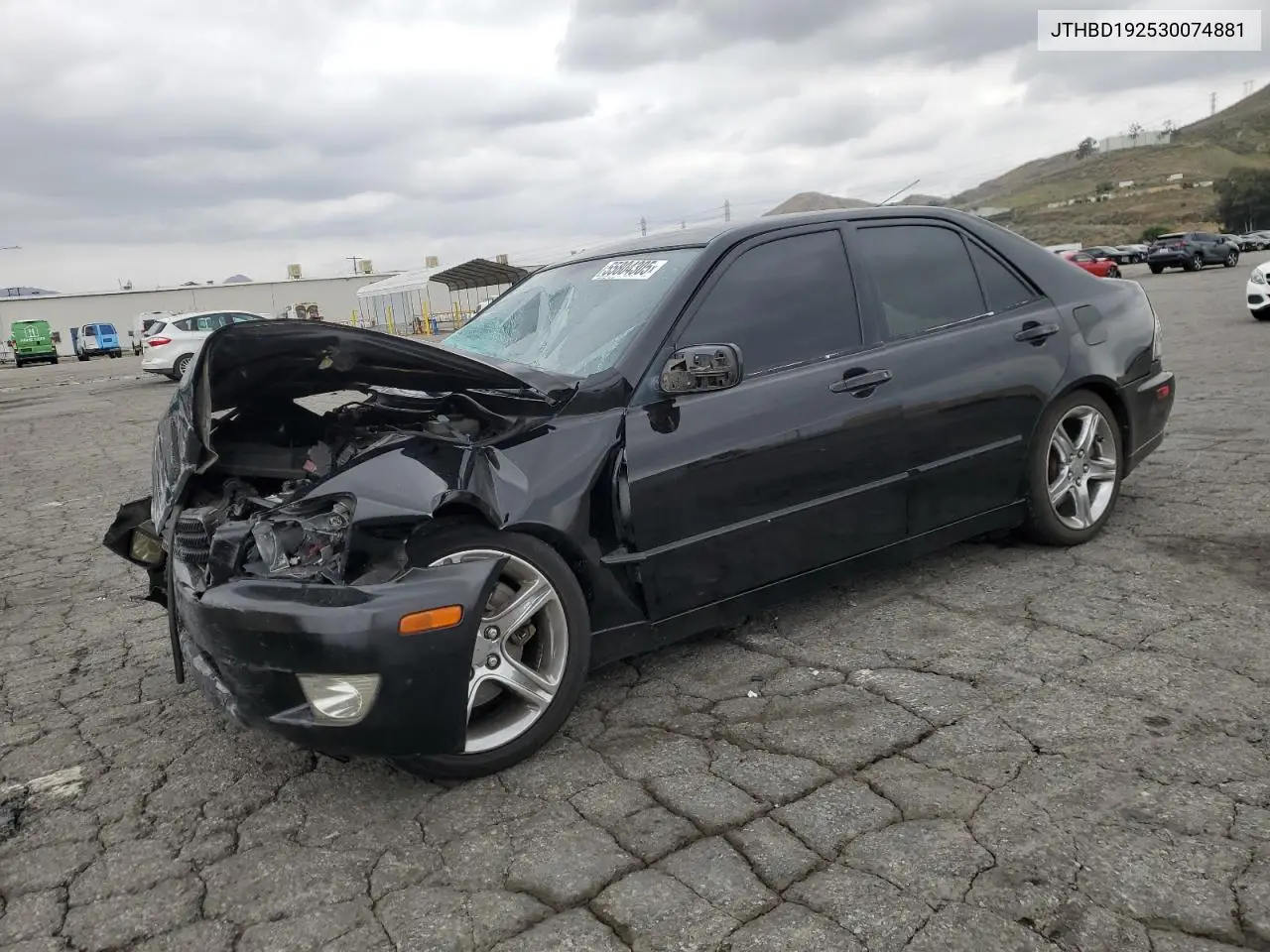 2003 Lexus Is 300 VIN: JTHBD192530074881 Lot: 55804305