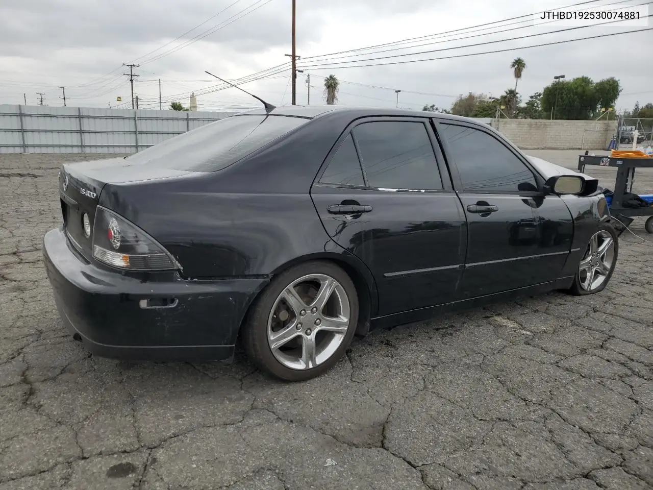2003 Lexus Is 300 VIN: JTHBD192530074881 Lot: 55804305