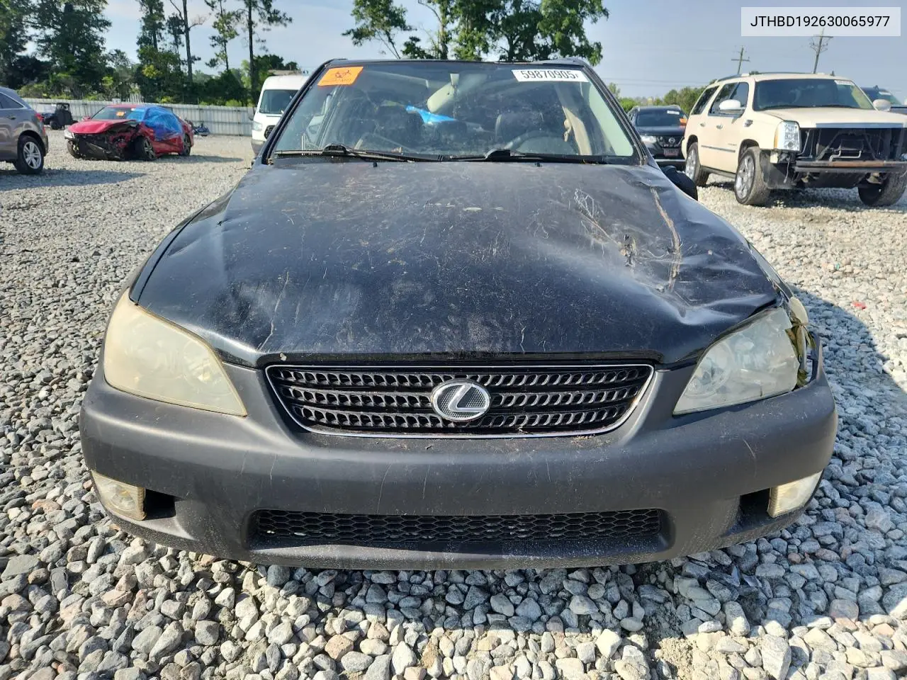 2003 Lexus Is 300 VIN: JTHBD192630065977 Lot: 59870905