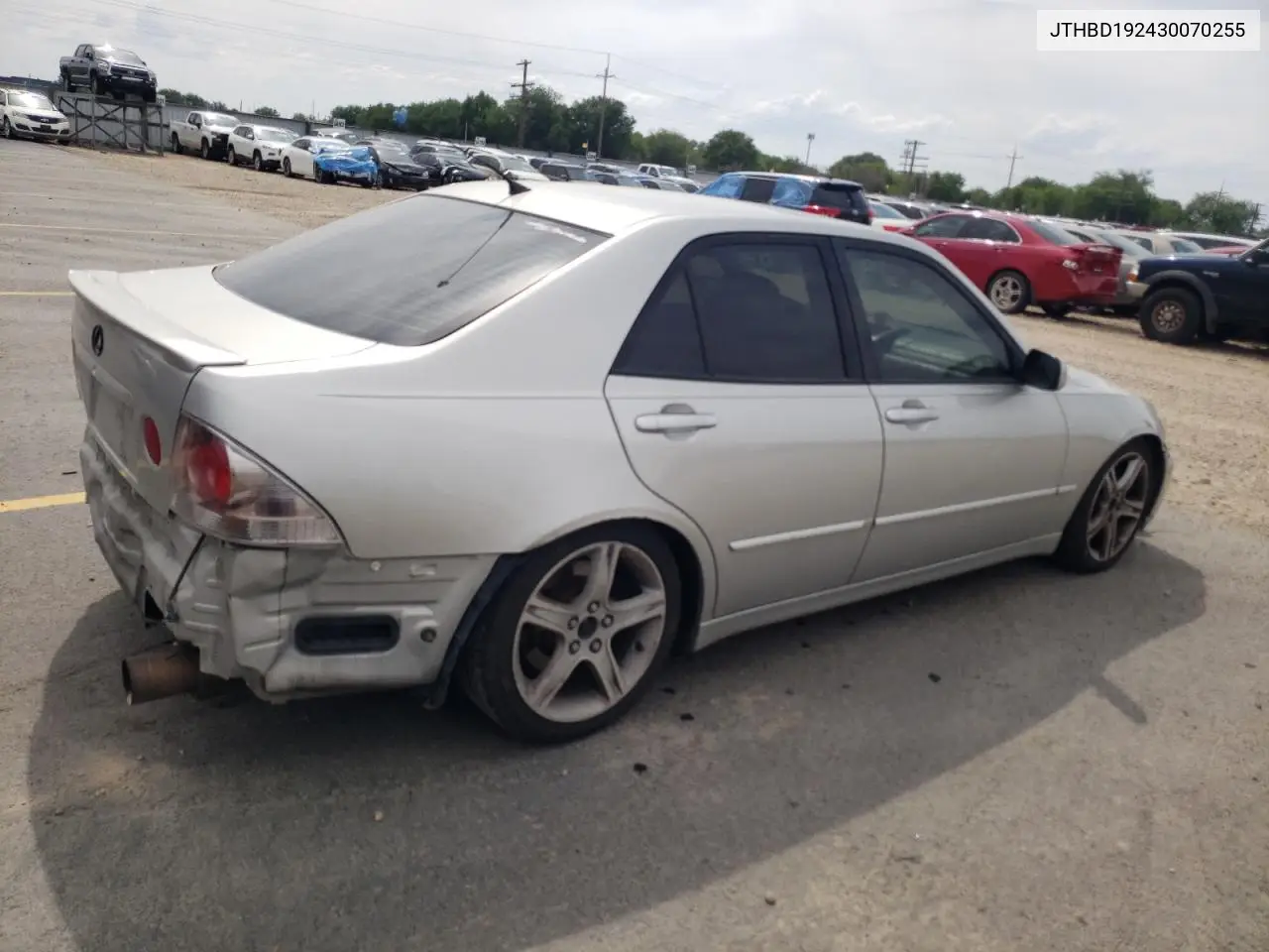 2003 Lexus Is 300 VIN: JTHBD192430070255 Lot: 60085855