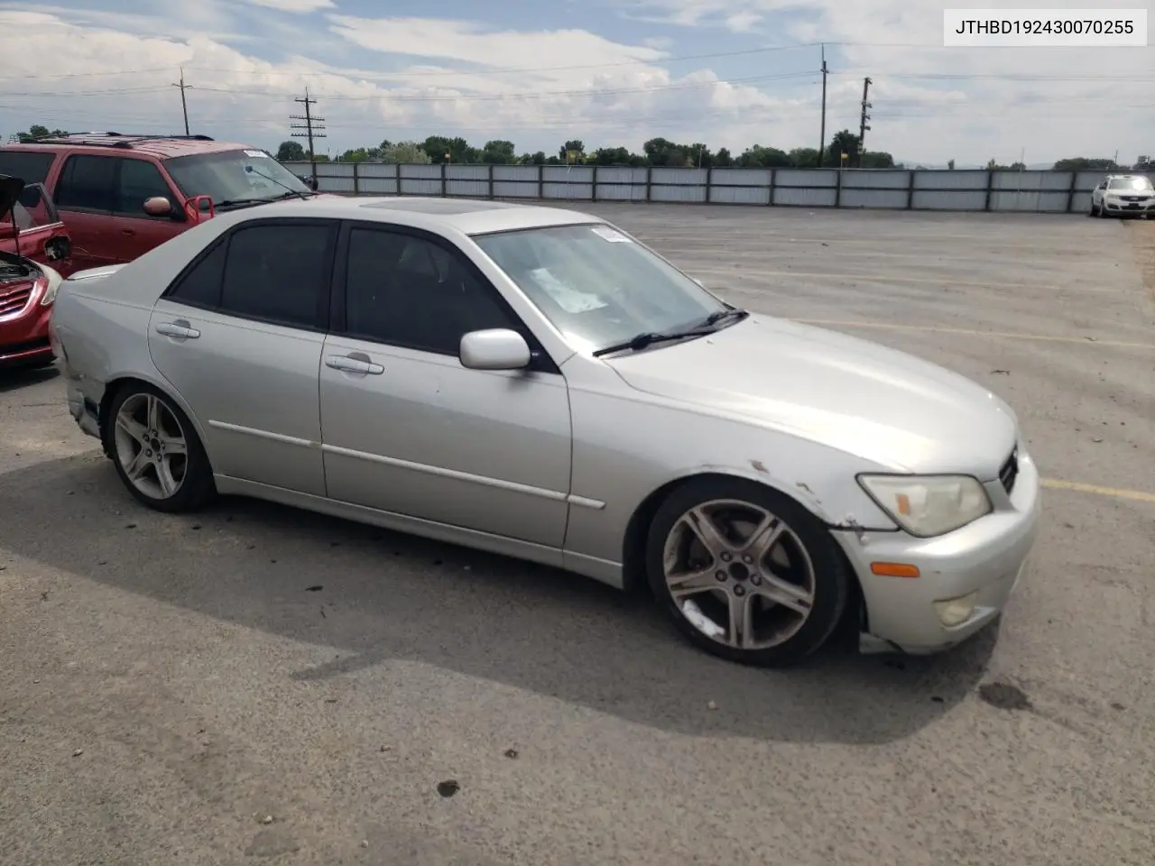 2003 Lexus Is 300 VIN: JTHBD192430070255 Lot: 60085855