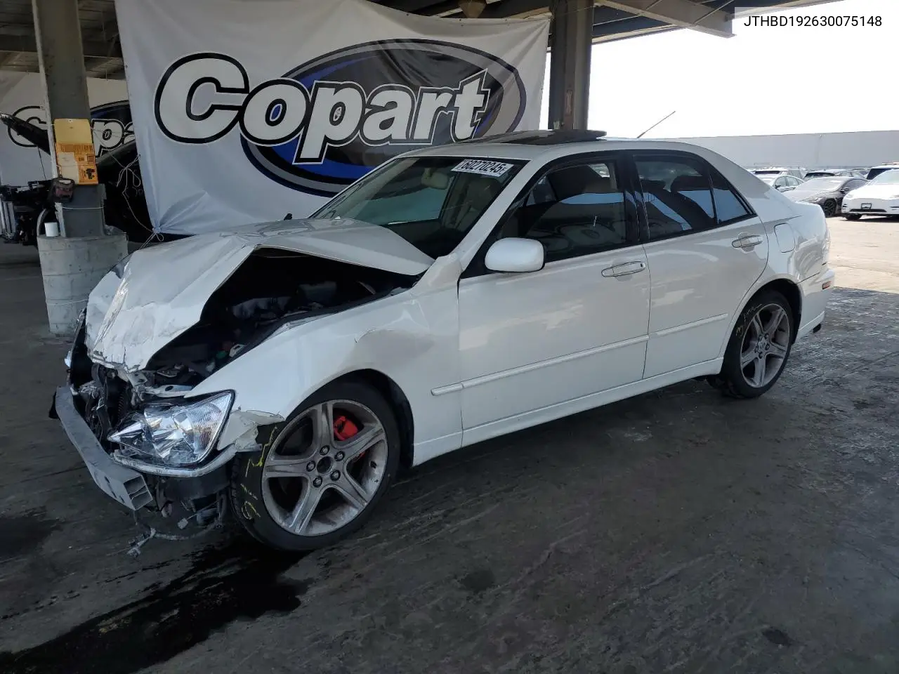 2003 Lexus Is 300 VIN: JTHBD192630075148 Lot: 60270245